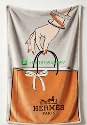 Hermes Throw Blankets